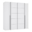 Forte Шафа 200 см Narago, біла, NRGS32511-120 - Home Club, зображення 4