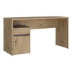 Forte Письмовий стіл 140x55 см із шухлядою та шафкою Modultrick, дуб Artisan/графіт, MDUB112-C827 - Home Club, зображення 4