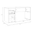 Forte Письмовий стіл 140x55 см із шухлядою та шафкою Modultrick, дуб Artisan/графіт, MDUB112-C827 - Home Club, зображення 8