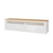 Forte Шафа 181 см Duraoak Білий/Білий глянцевий/Дикий дуб натуральний, DUKT122B-Q356 - Home Club, зображення 10