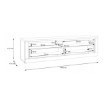 Forte Шафа 181 см Duraoak Білий/Білий глянцевий/Дикий дуб натуральний, DUKT122B-Q356 - Home Club, зображення 13
