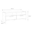 Forte Тв-тумба 100 см Helppo, дуб Artisan/чёрный, FINBNT12-M709 - Home Club, изображение 5