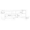Forte Тв-тумба 100 см Helppo, дуб Artisan/чёрный, FINBNT12-M709 - Home Club, изображение 6