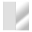Forte Розсувна шафа з дзеркалом 170 см Kaikais, біла, KAIS82241-120 - Home Club, зображення 2