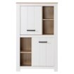 Forte Шкафчик 90 см Elara, белый/дуб Bianco, ERXS413-C586 - Home Club, изображение 2