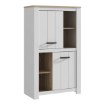 Forte Шкафчик 90 см Elara, белый/дуб Bianco, ERXS413-C586 - Home Club, изображение 3