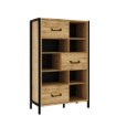 Forte Стіла «лофт» 95 см Oriental Tree Дуб Bartex/Чорний, HUDR424-M524 - Home Club, зображення 2