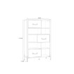 Forte Стіла «лофт» 95 см Oriental Tree Дуб Bartex/Чорний, HUDR424-M524 - Home Club, зображення 4