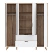 Forte Шафа 185 см Vankka «Дубова дошка» / Білий, VNKS841-L25 - Home Club, зображення 3