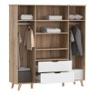 Forte Шафа 185 см Vankka «Дубова дошка» / Білий, VNKS841-L25 - Home Club, зображення 6
