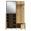 Forte Передпокій 132 см Jytana Дуб Маувелла/Чорний, JTND01L-M635 - Home Club, зображення 7