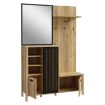 Forte Передпокій 132 см Jytana Дуб Маувелла/Чорний, JTND01L-M635 - Home Club, зображення 8