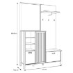 Forte Передпокій 132 см Jytana Дуб Маувелла/Чорний, JTND01L-M635 - Home Club, зображення 10