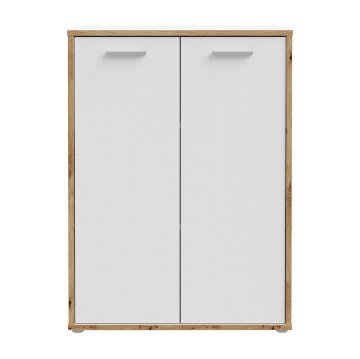 Forte Шкафчик 90 см Keflavik, белый/дуб Artisan, KFLK321-C881 - Home Club