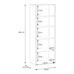 Forte Стелаж 55 см Archbox, пісочний, T2KR413-U60 - Home Club, зображення 7