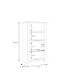 Forte Шафа 80 см Havanna, дуб зі старінням, HVNS411R-D67 - Home Club, зображення 5
