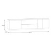 Forte Тв-тумба с ящиками, 200 см, Lewisville, Secret Grey/Дуб Валенсия, LWST131-M829B - Home Club, изображение 6