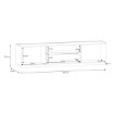 Forte Тв-тумба с ящиками, 200 см, Lewisville, Secret Grey/Дуб Валенсия, LWST131-M829B - Home Club, изображение 7