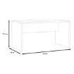 Forte Письмовий стіл 140x80 см Duro, DURB202-T75 - Home Club, зображення 4