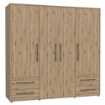 Forte Шафа 210 см із шухлядами, дуб Artisan, MKSS841-D78 - Home Club, зображення 4