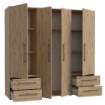 Forte Шафа 210 см із шухлядами, дуб Artisan, MKSS841-D78 - Home Club, зображення 5