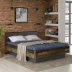 Forte Двоспальне ліжко 160x200 см Clif Old – Wood Vintage/Бетон, BVNL2602-C748 - Home Club