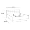 Forte Двоспальне ліжко 160x200 см Clif Old – Wood Vintage/Бетон, BVNL2602-C748 - Home Club, зображення 5