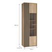 Forte Витрина 65 см Arank «Дуб Маувелла»/Черный, AXKV821L-M635 - Home Club, изображение 10