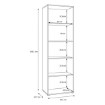 Forte Витрина 65 см Arank «Дуб Маувелла»/Черный, AXKV821L-M635 - Home Club, изображение 11