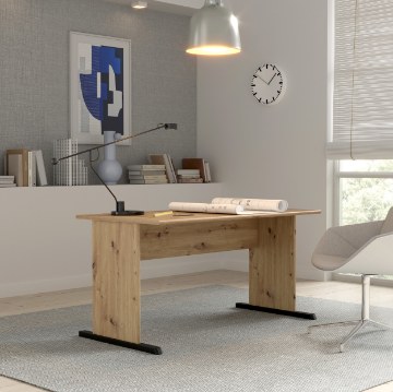 Forte Письменный стол 145 см Archbox, дуб Artisan, T2KT22-D78 - Home Club