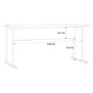 Forte Письмовий стіл 145 см Archbox, дуб Artisan, T2KT22-D78 - Home Club, зображення 5