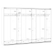 Forte Шкаф 300 см Sophistispace, белый, SSQS23411-120 - Home Club, изображение 11