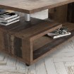 Forte Кавовий столик на коліщатках 105x60 см Bailey Old – Wood Vintage, BL1T01-H51 - Home Club, зображення 6
