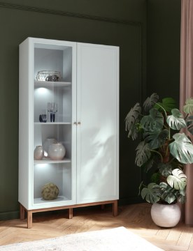 Forte Витрина 100 см Penkridge Secret Grey/Дуб благородный, PKDV722-M848 - Home Club