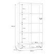 Forte Витрина 100 см Penkridge Secret Grey/Дуб благородный, PKDV722-M848 - Home Club, изображение 10