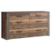 Forte Комода 156 см Nelleke Old – Wood Vintage/Бетон темно-сірий, NLKK221-C546 - Home Club