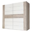 Forte Шкаф-купе 270 см Rondino, дуб песочный/белый глянцевый, RDNS127E1-T30 - Home Club, изображение 3