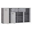 Forte Комод 165 см Antuza, белый/светло-серый бетон, NTU241-C251 - Home Club, изображение 5