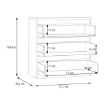 Forte Комод 80 см Edmore Secret Grey, EMOK211-U58 - Home Club, изображение 7