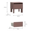 Forte Шафка 50 см Tahoe, теракота, TAHK011-U72 - Home Club, зображення 8