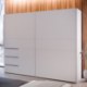 Forte Розсувна шафа 250 см з висувними ящиками Winn 2, біла, W2QS52331-120 - Home Club