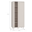 Forte Витрина Playly 85 см, песочного цвета, PYYV721EC-U60 - Home Club, изображение 6