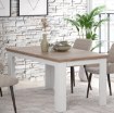 Forte Розкладний стіл 160x90 см Iloppa Дуб Нельсон / Дуб Сніжний, EPLT401-J99 - Home Club