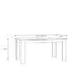 Forte Розкладний стіл 160x90 см Iloppa Дуб Нельсон / Дуб Сніжний, EPLT401-J99 - Home Club, зображення 4