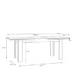 Forte Розкладний стіл 160x90 см Iloppa Дуб Нельсон / Дуб Сніжний, EPLT401-J99 - Home Club, зображення 5