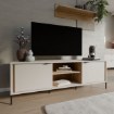 Forte Шафа 160 см Seravel Пісочний/Дуб Mauvella, SVLT131-Q112 - Home Club