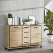 Forte Комод в стиле лофт 140 см Trondheim, TDHK233-C773 - Home Club