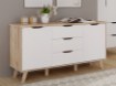 Forte Комод 150 см Vankka «Дубовая доска» / Белый, VNKK231-L25 - Home Club