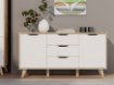 Forte Комод 150 см Vankka «Дубовая доска» / Белый, VNKK231-L25 - Home Club, изображение 2