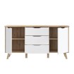 Forte Комод 150 см Vankka «Дубовая доска» / Белый, VNKK231-L25 - Home Club, изображение 5